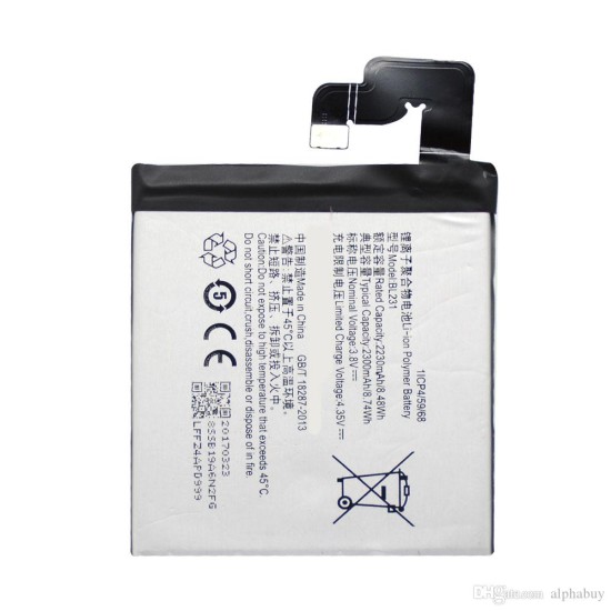 BATTERY LENOVO VIBE X2, S90 BL231 ORIGINAL